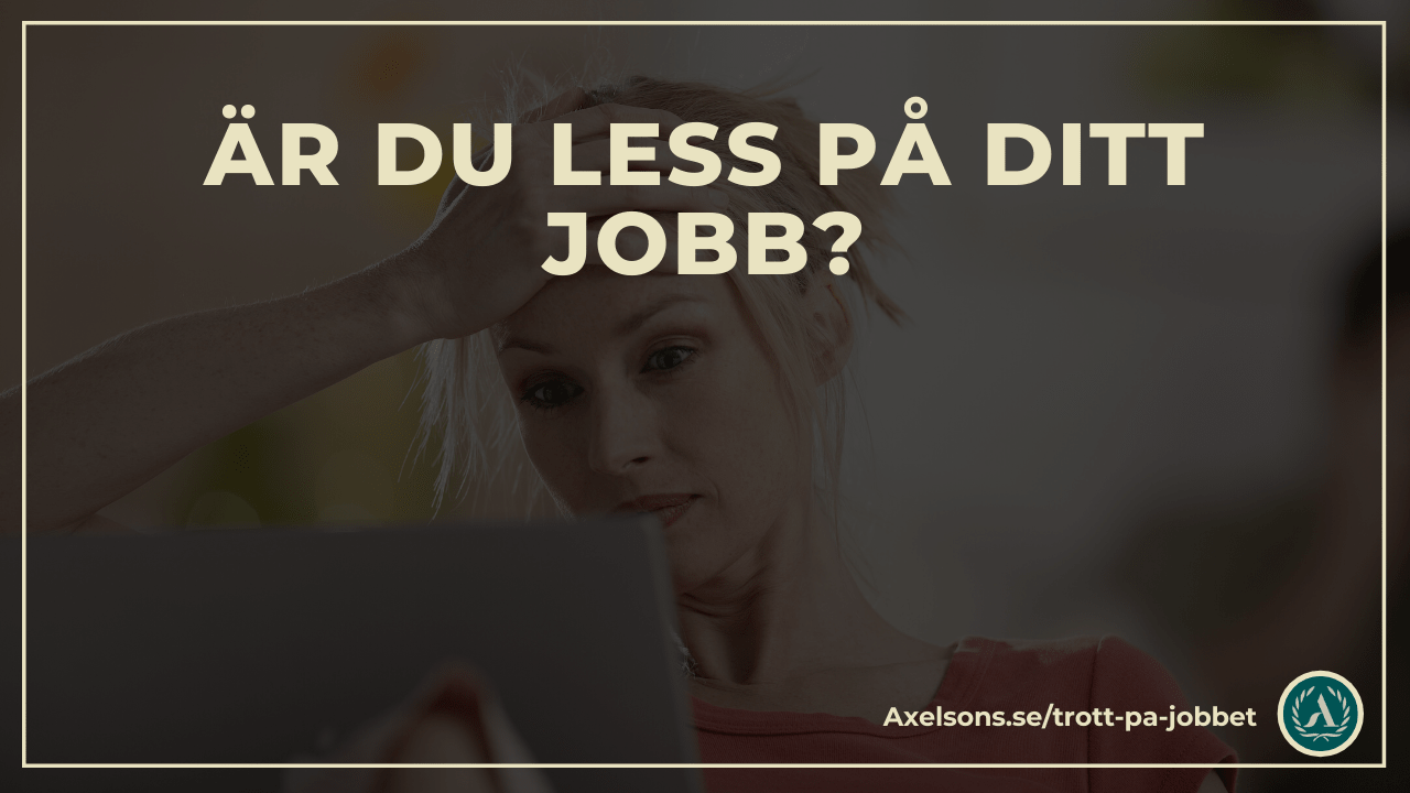 Är du trött på jobbet? Du är inte ensam! - Läs vad du kan göra åt 