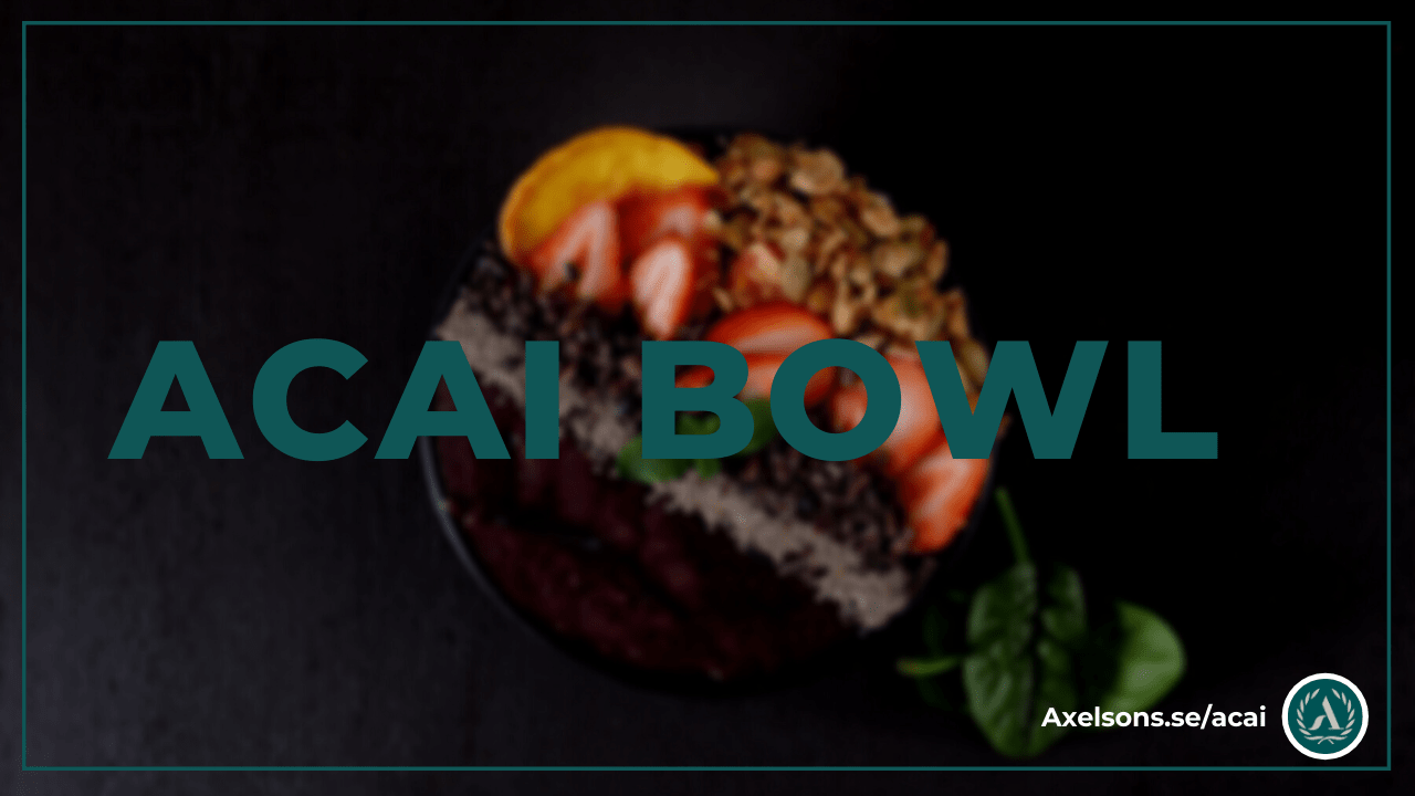 Acai bowl recept - gör din egna acai bowl super enkelt!