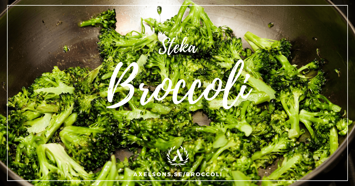 Steka broccoli färsk och fryst
