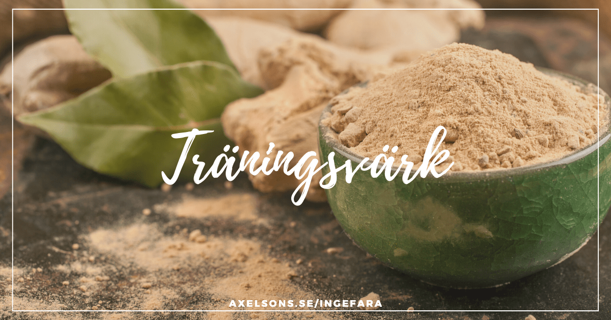 Träningsvärk och ingefära